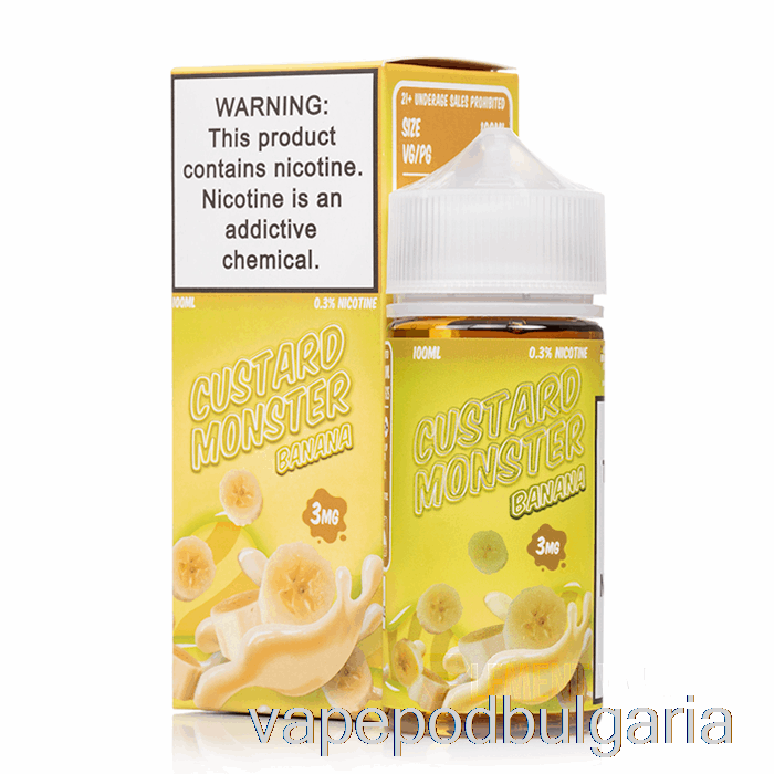 Vape Течности Banana - Custard Monster - 100ml 0mg